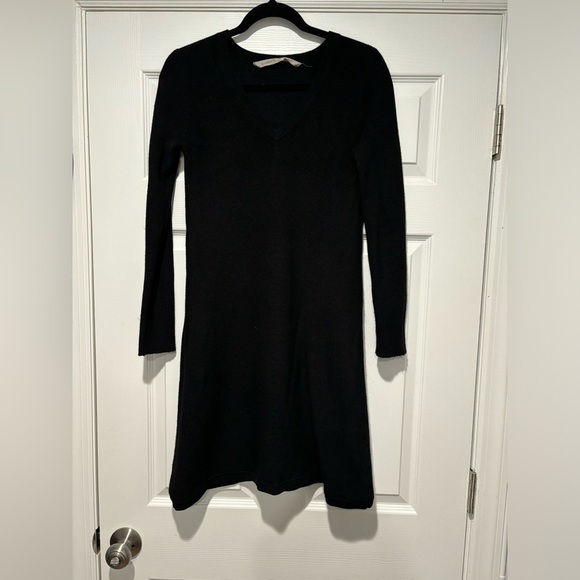 Athleta V-neck Merino Wool Sweater Dress - Picture 1 of 4